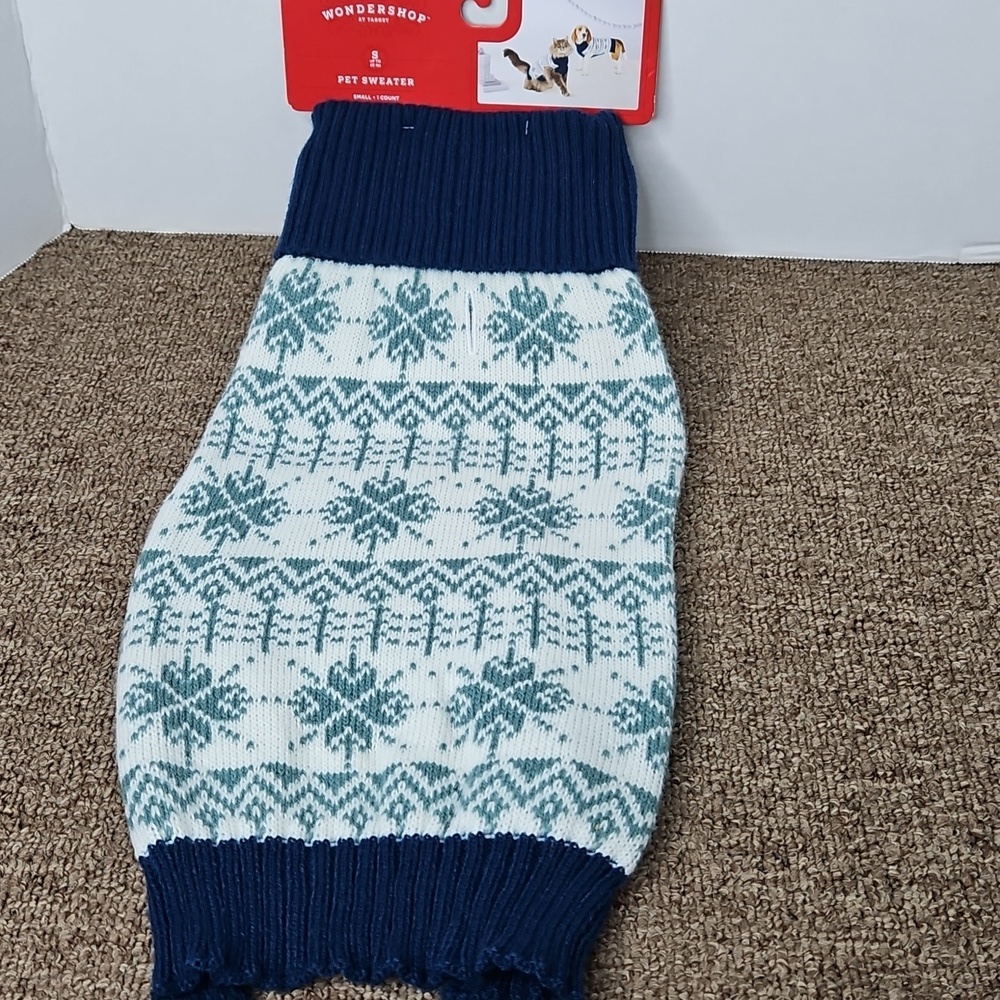 Wondershop Target Holiday Winter Sweater Sz Small Cats Dogs Up To 20lbs New NWT
